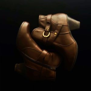 Yüü brown short boots